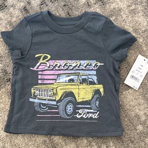 Ford Bronco Kids Tee in Charcoal with Vibrant Accents 12M
